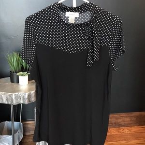 Diana Belle polka dot blouse